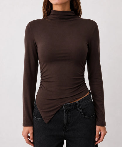 Soft High Neck Top