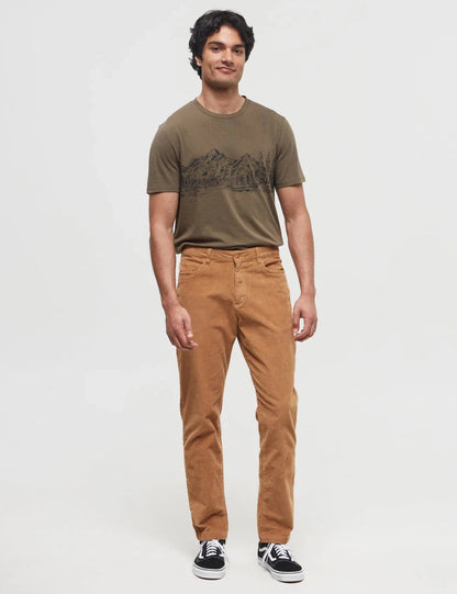 Men Slim Fit Flat-Front Trousers