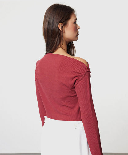 Draped Off Shoulder Top
