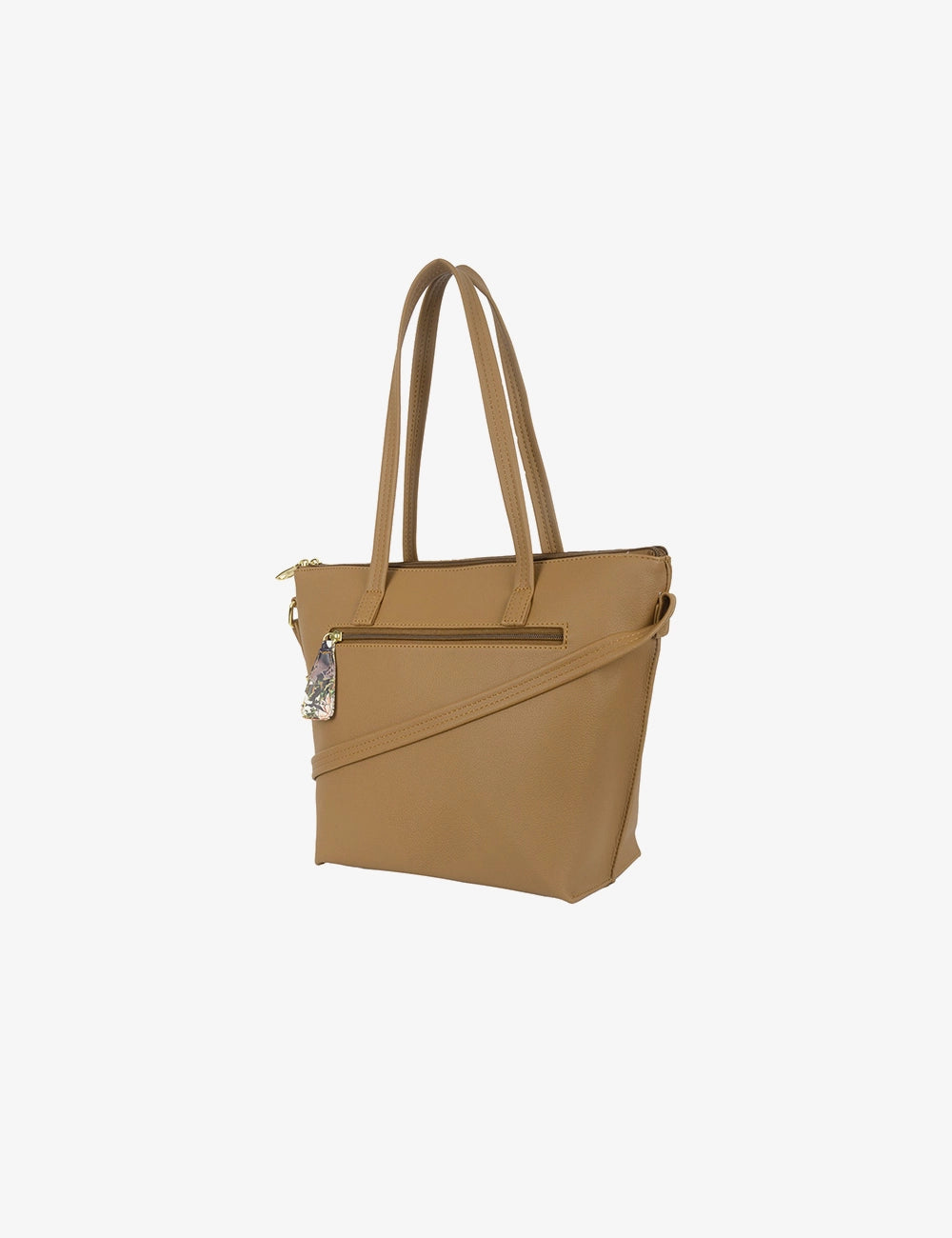Structured Zip-Top Tote Bag