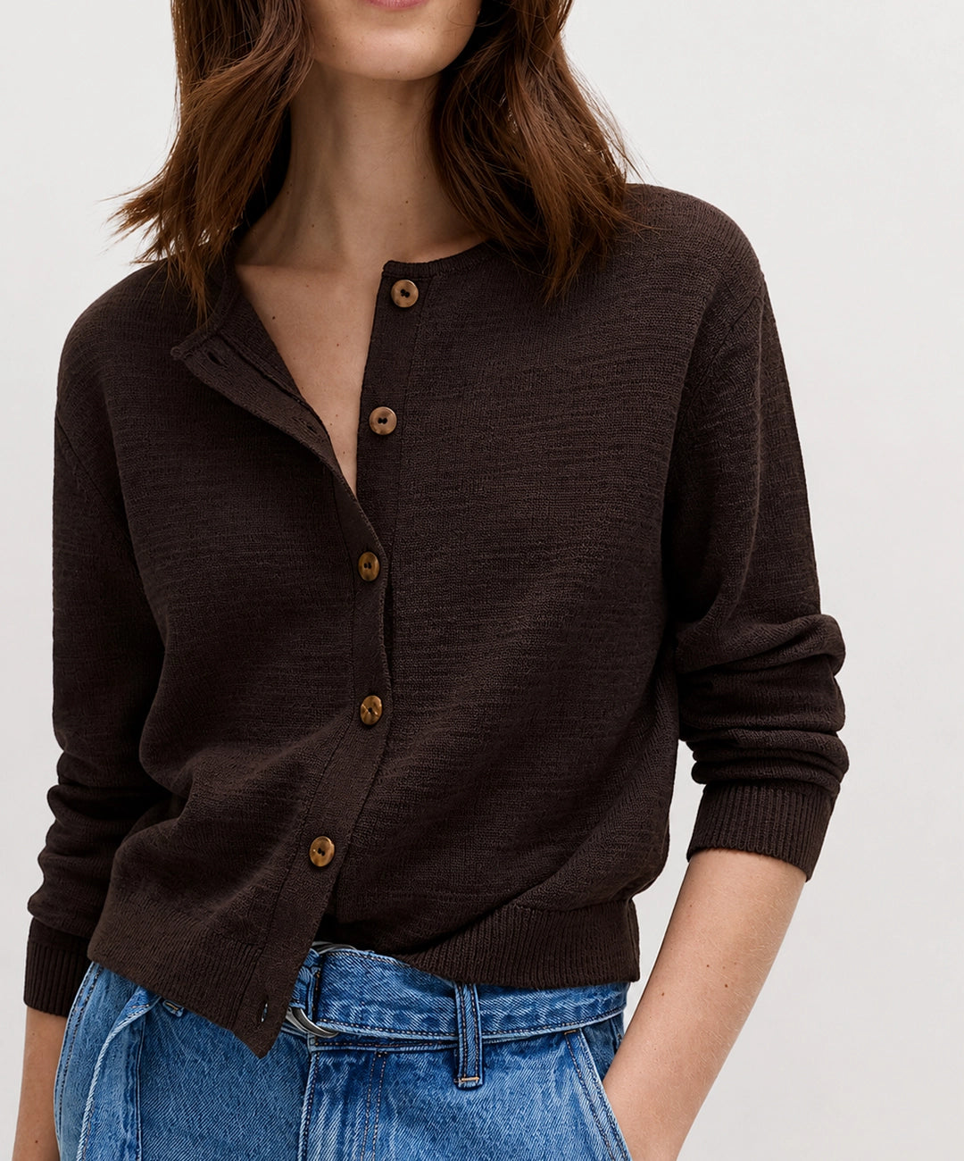 Classic Button Front Cardigan