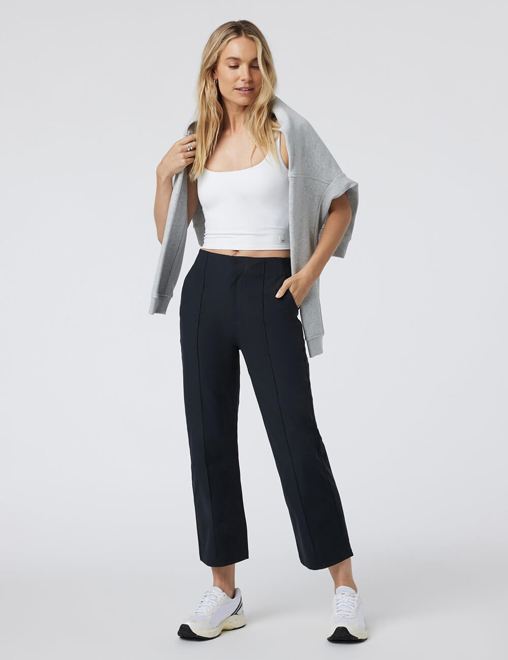 High-Rise Tapered Fit Pants