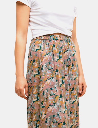 Women's Floral Print Midi Skirt