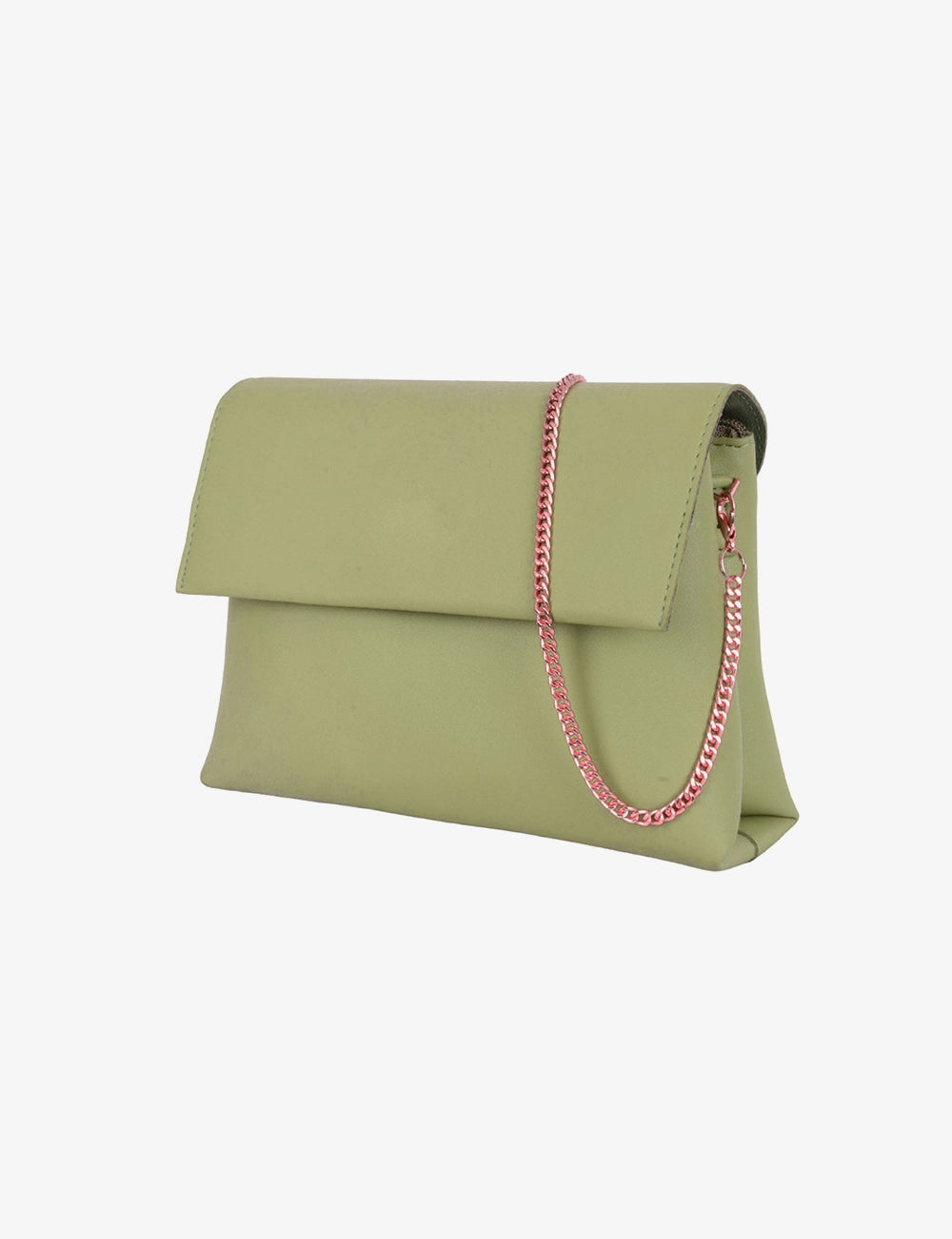 Foldover Chain Clutch Bag