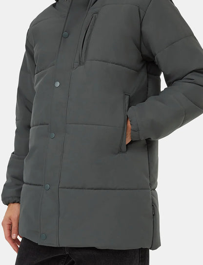Windproof Full-Zip Puffer Jacket