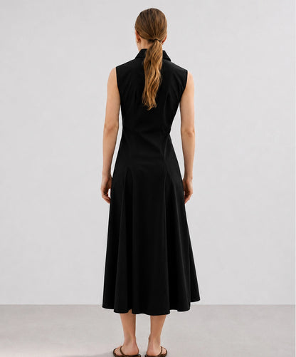 Flared Button Front Dress
