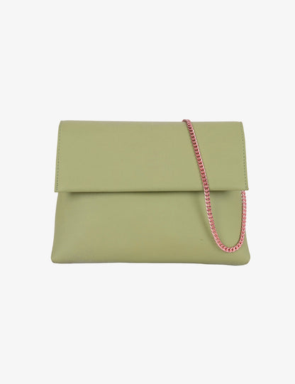 Foldover Chain Clutch Bag