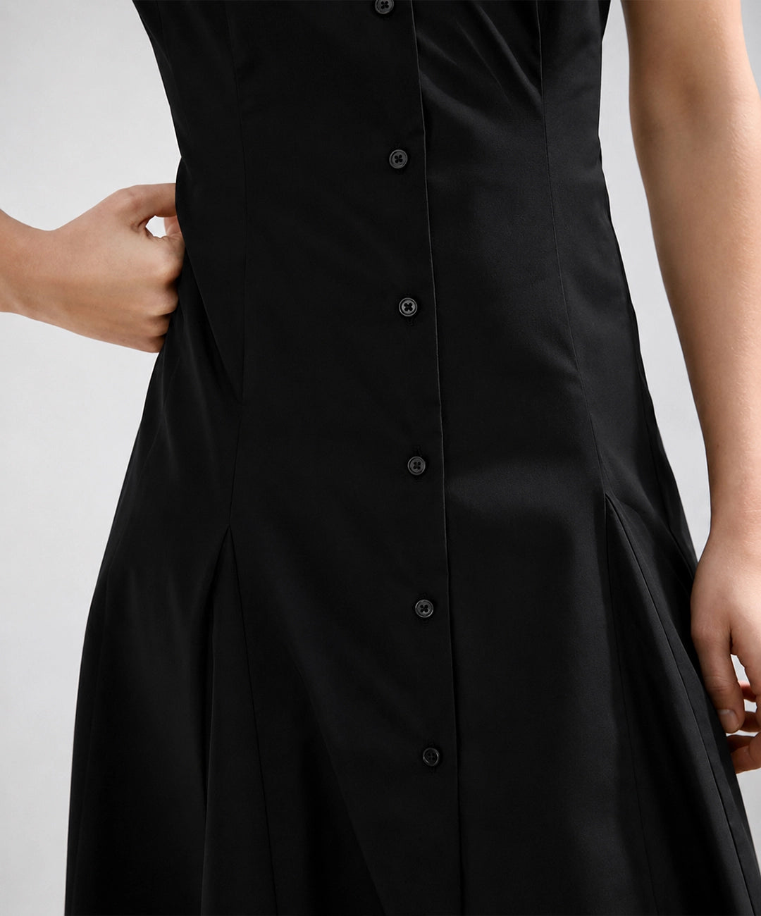 Flared Button Front Dress
