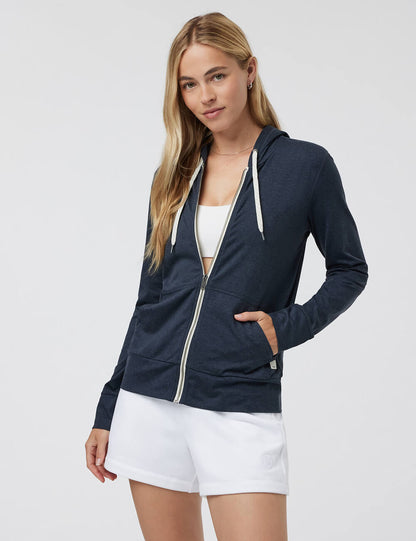 Zipped Women Hooded Sweatshirt