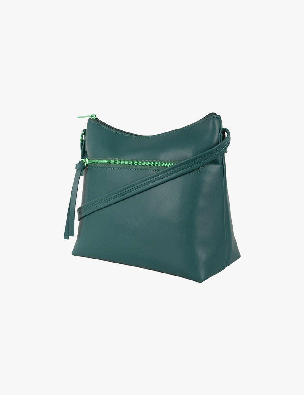 Dual-Zip Everyday Crossbody Bag
