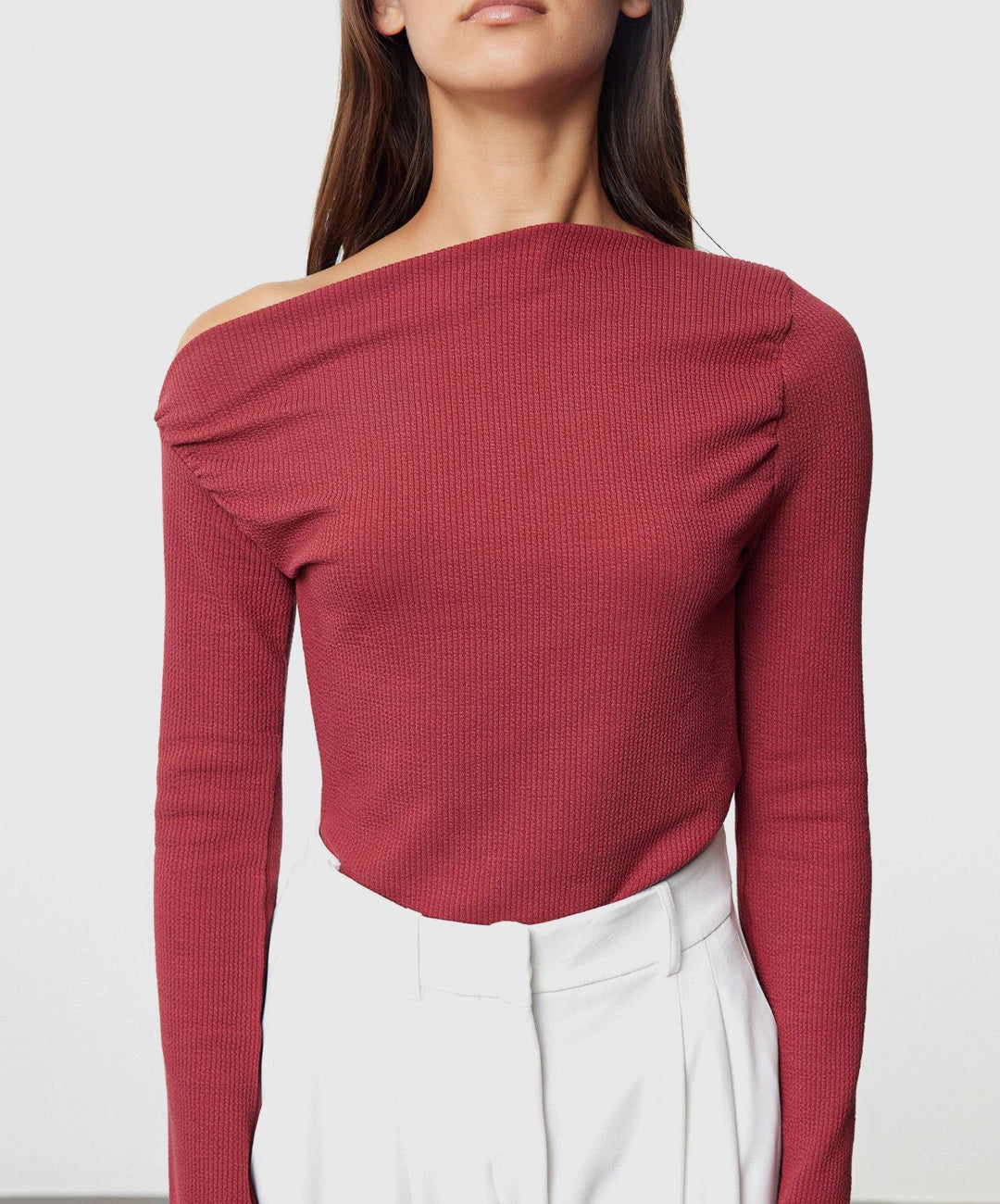Draped Off Shoulder Top