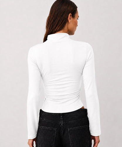Soft High Neck Top